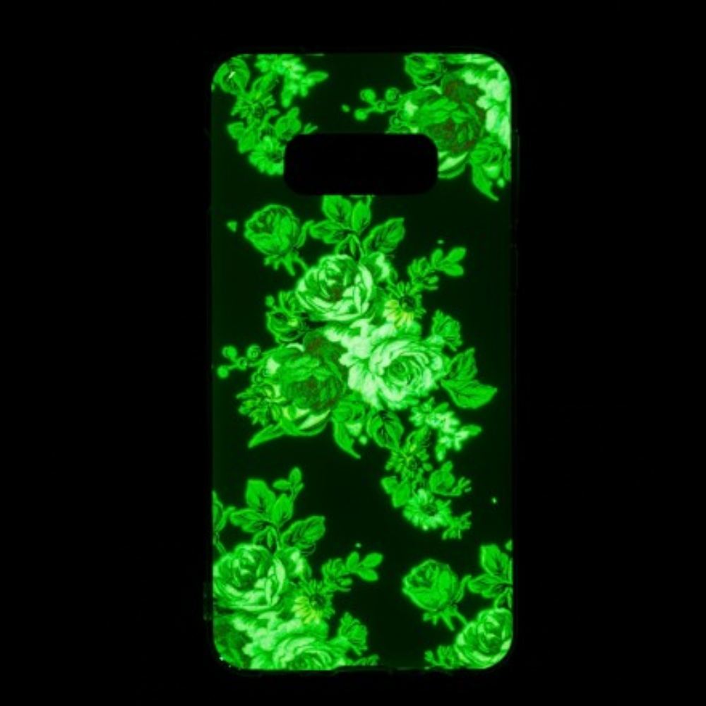 Kryt Na Samsung Galaxy S10e Fluorescenční Květiny Liberty