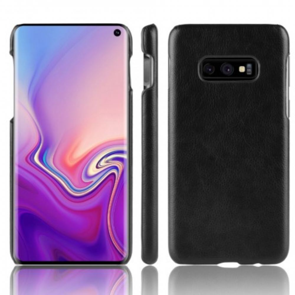 Kryt Na Samsung Galaxy S10e Kožený Efekt Litchi