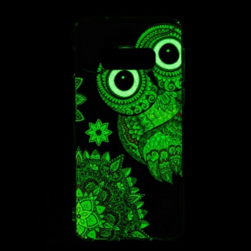 Kryt Na Samsung Galaxy S10e Mandala Fluorescenční Sova