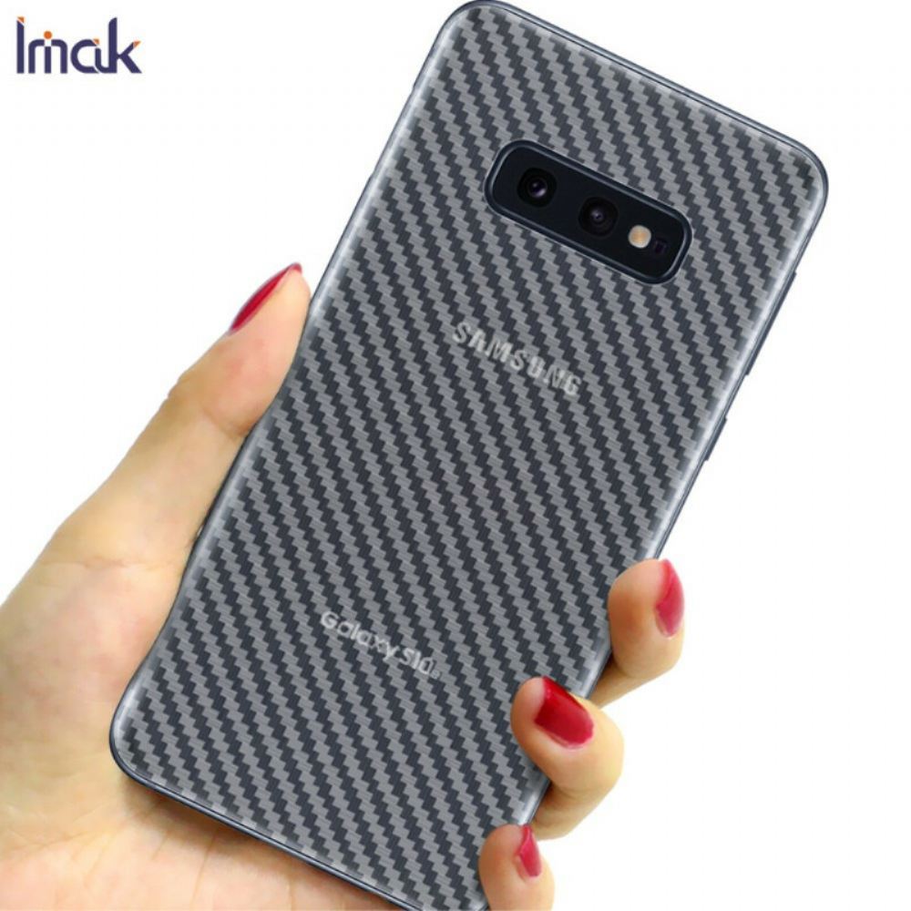 Zadní Ochranná Fólie Pro Samsung Galaxy S10E Style Carbon Imak