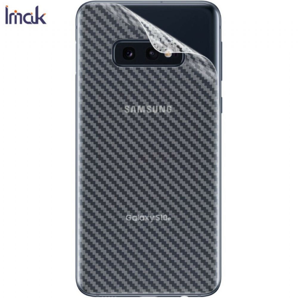 Zadní Ochranná Fólie Pro Samsung Galaxy S10E Style Carbon Imak