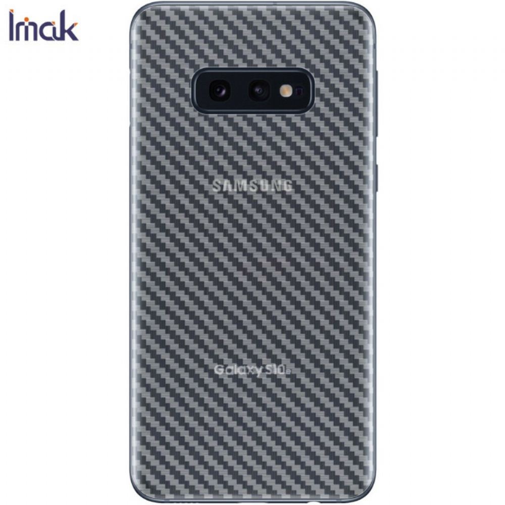 Zadní Ochranná Fólie Pro Samsung Galaxy S10E Style Carbon Imak