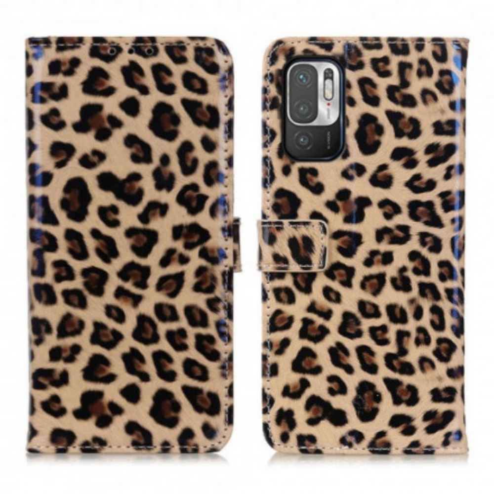 Flipové Pouzdro Na Poco M3 Pro 5G Leopard