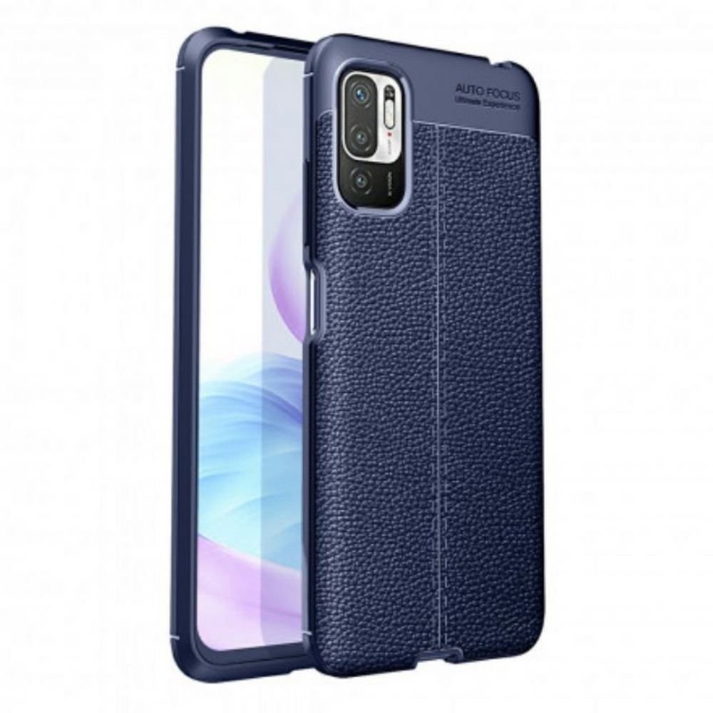 Kryt Na Poco M3 Pro 5G Leather Effect Litchi Double Line