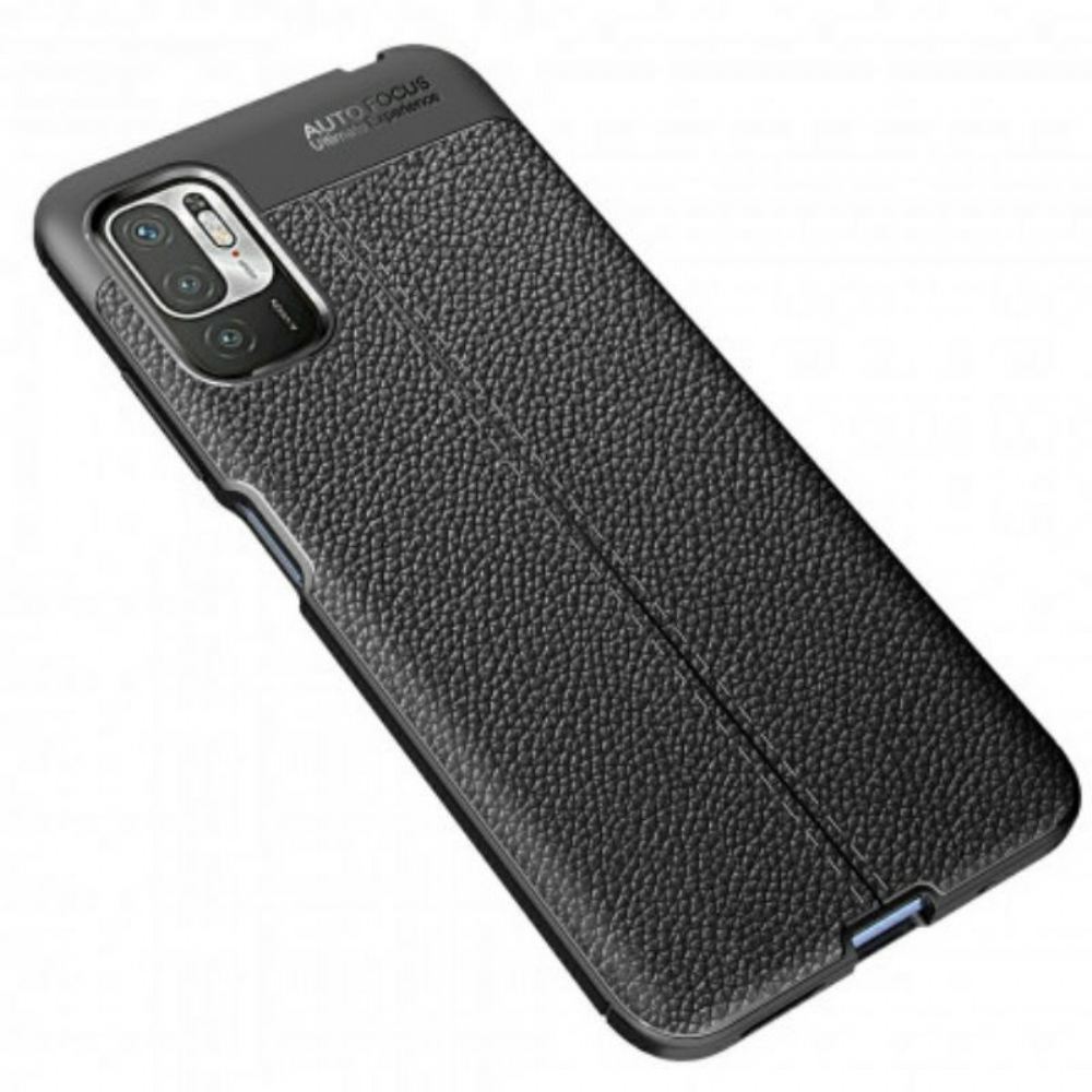 Kryt Na Poco M3 Pro 5G Leather Effect Litchi Double Line