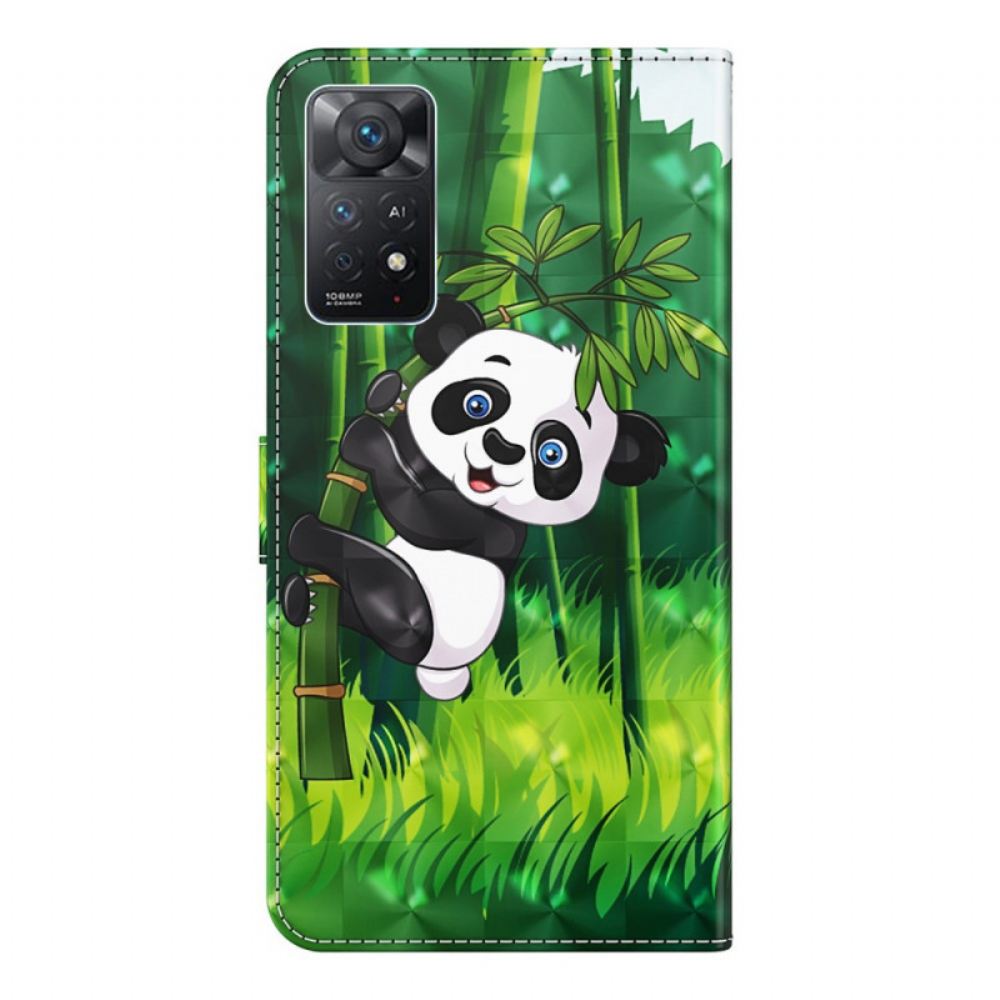 Flipové Pouzdro Na Xiaomi Redmi Note 11 Pro 4G / 5G Panda A Bambus