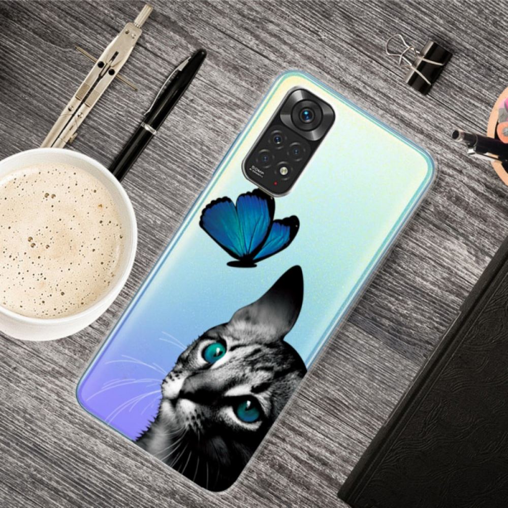 Kryty Na Mobil Na Xiaomi Redmi Note 11 Pro 4G / 5G Kočka A Motýl