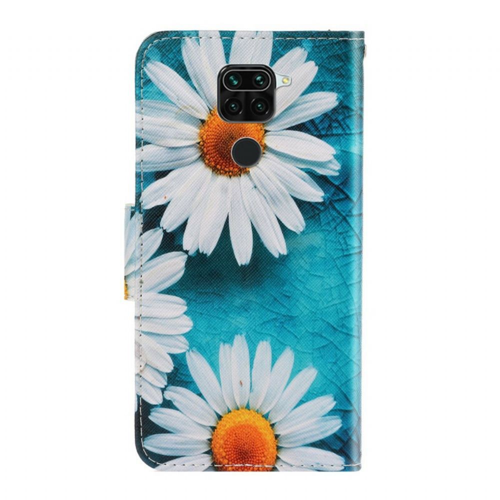 Flipové Pouzdro Na Xiaomi Redmi Note 9 Na Lana Strappy Daisies