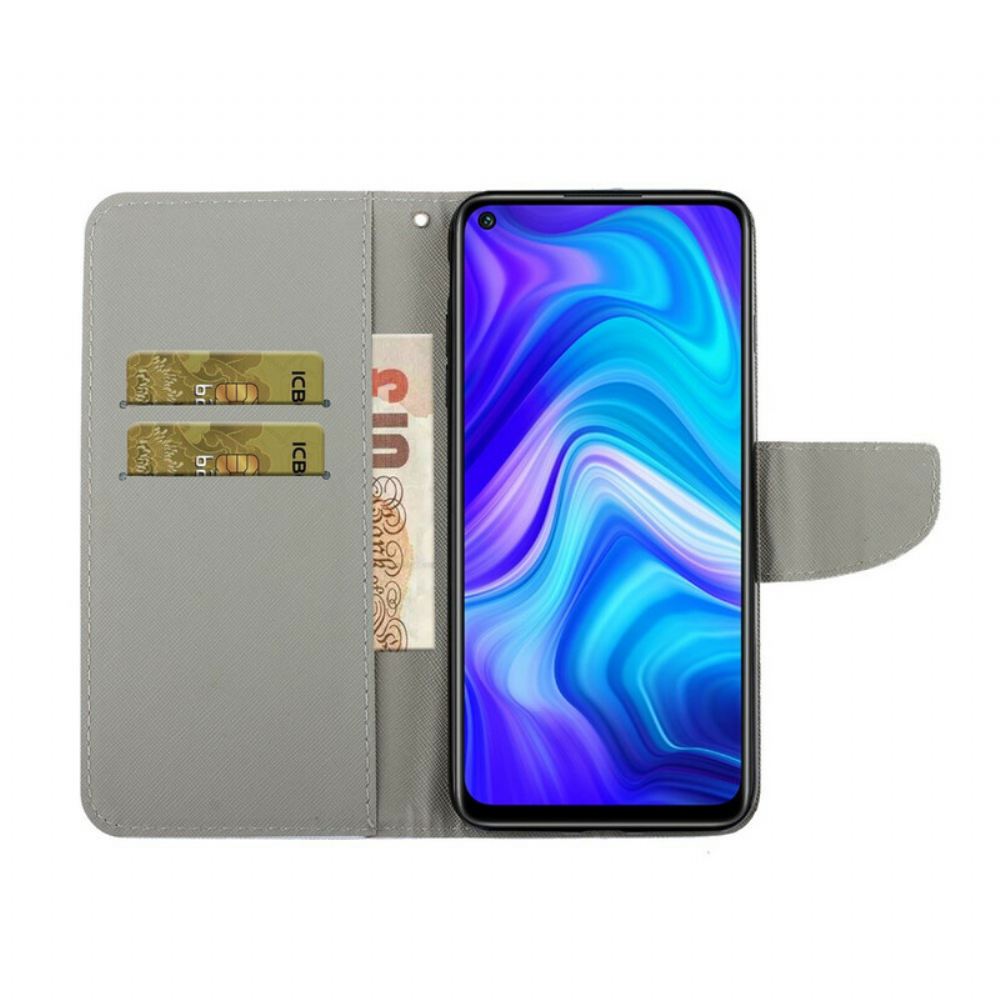 Flipové Pouzdro Na Xiaomi Redmi Note 9 Na Lana Strappy Daisies