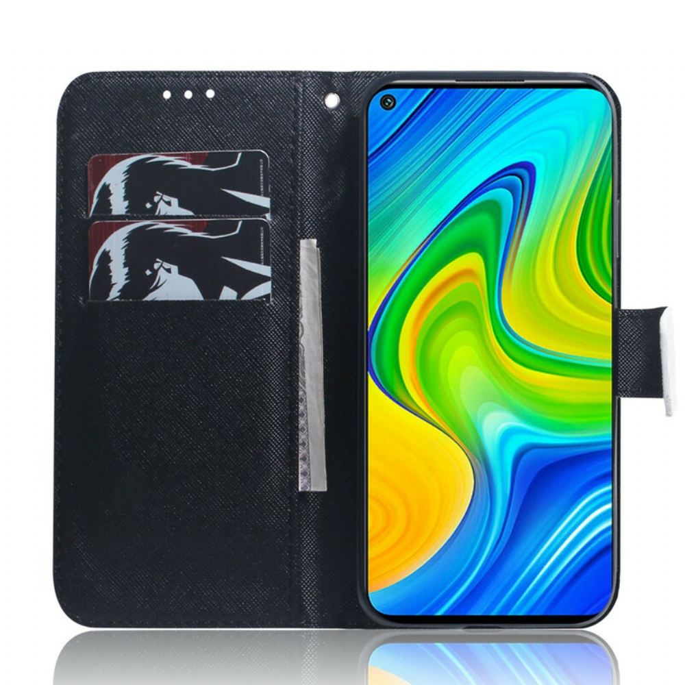 Kožené Pouzdro Na Xiaomi Redmi Note 9 Pandí Tvář