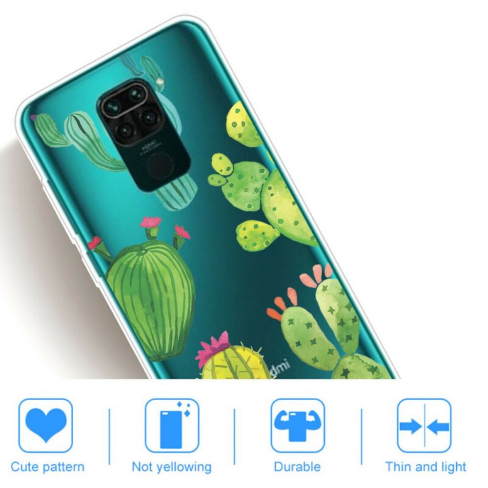 Kryt Na Xiaomi Redmi Note 9 Akvarelové Kaktusy