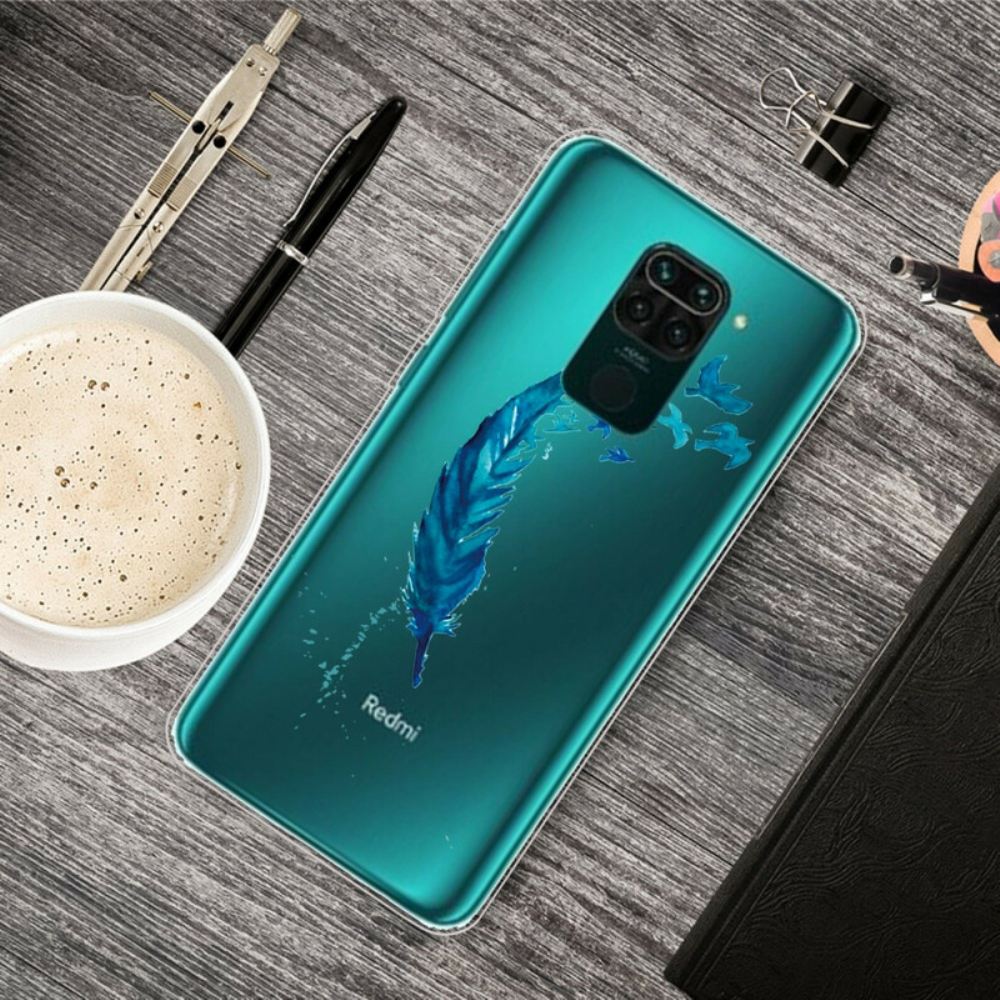 Kryt Na Xiaomi Redmi Note 9 Krásné Modré Pírko