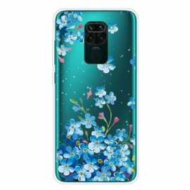 Kryt Na Xiaomi Redmi Note 9 Kytice Modrých Květin