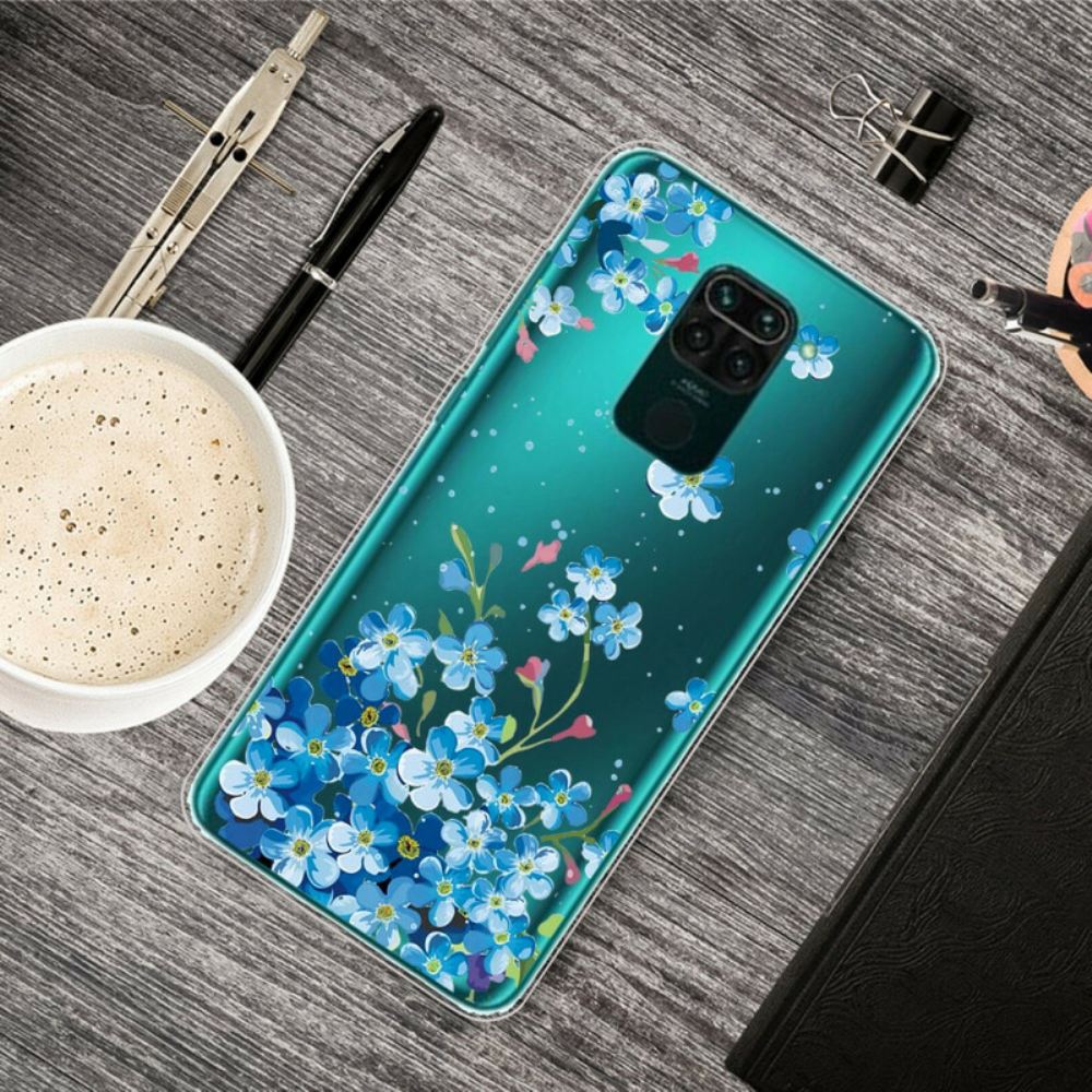 Kryt Na Xiaomi Redmi Note 9 Kytice Modrých Květin