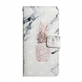 Flipové Pouzdro Na Google Pixel 6 Pro Ananas Se Světlým Bodem