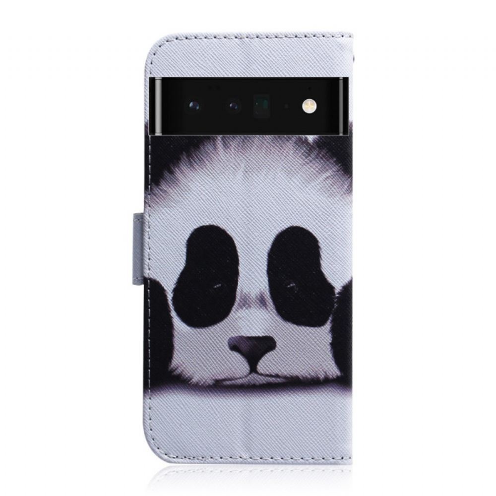 Flipové Pouzdro Na Google Pixel 6 Pro Panda Tvář