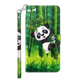 Kožené Pouzdro Na Google Pixel 6 Pro Panda A Bambus