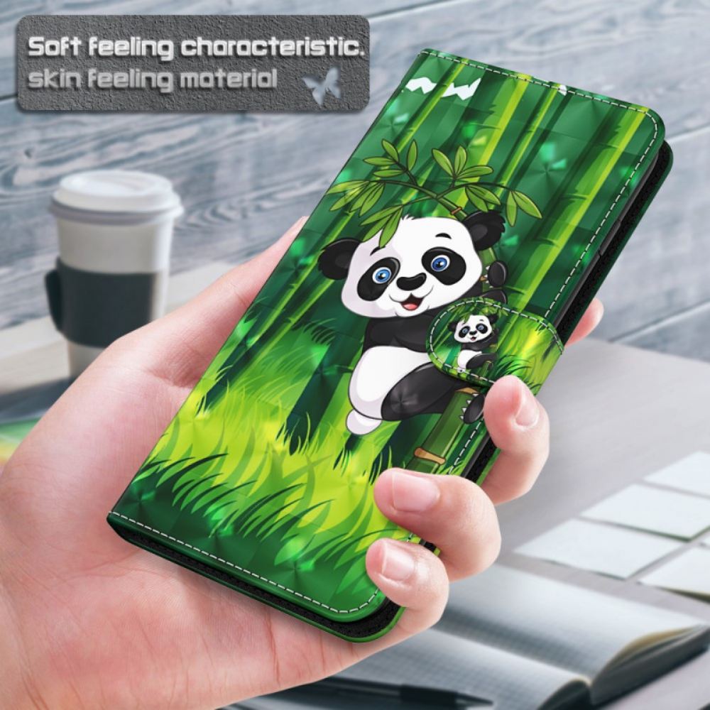 Kožené Pouzdro Na Google Pixel 6 Pro Panda A Bambus