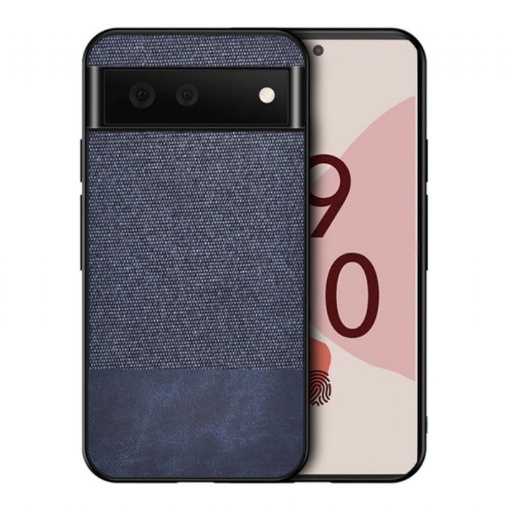 Kryt Na Google Pixel 6 Pro Dvojitá Textura Umělé Kůže