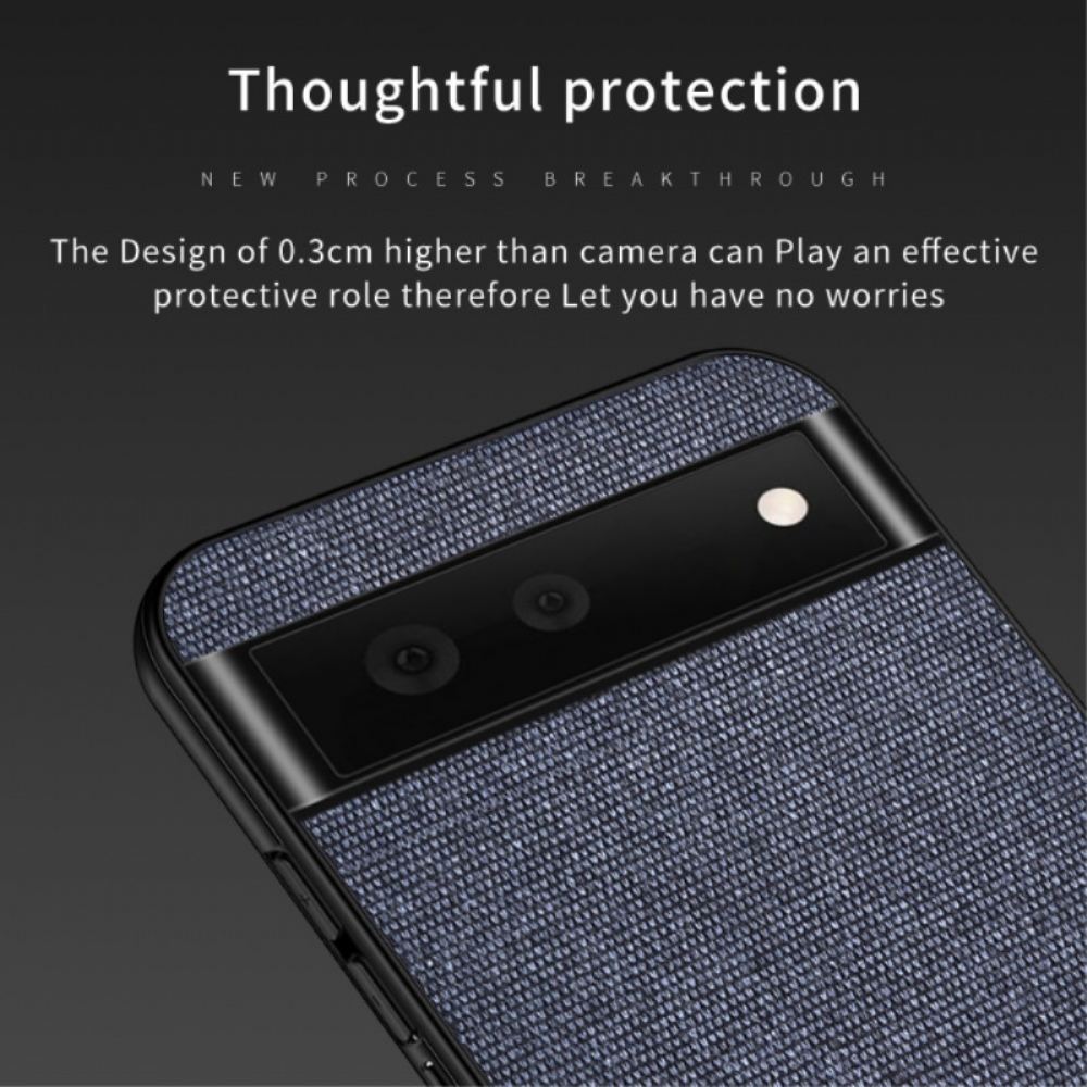 Kryt Na Google Pixel 6 Pro Dvojitá Textura Umělé Kůže