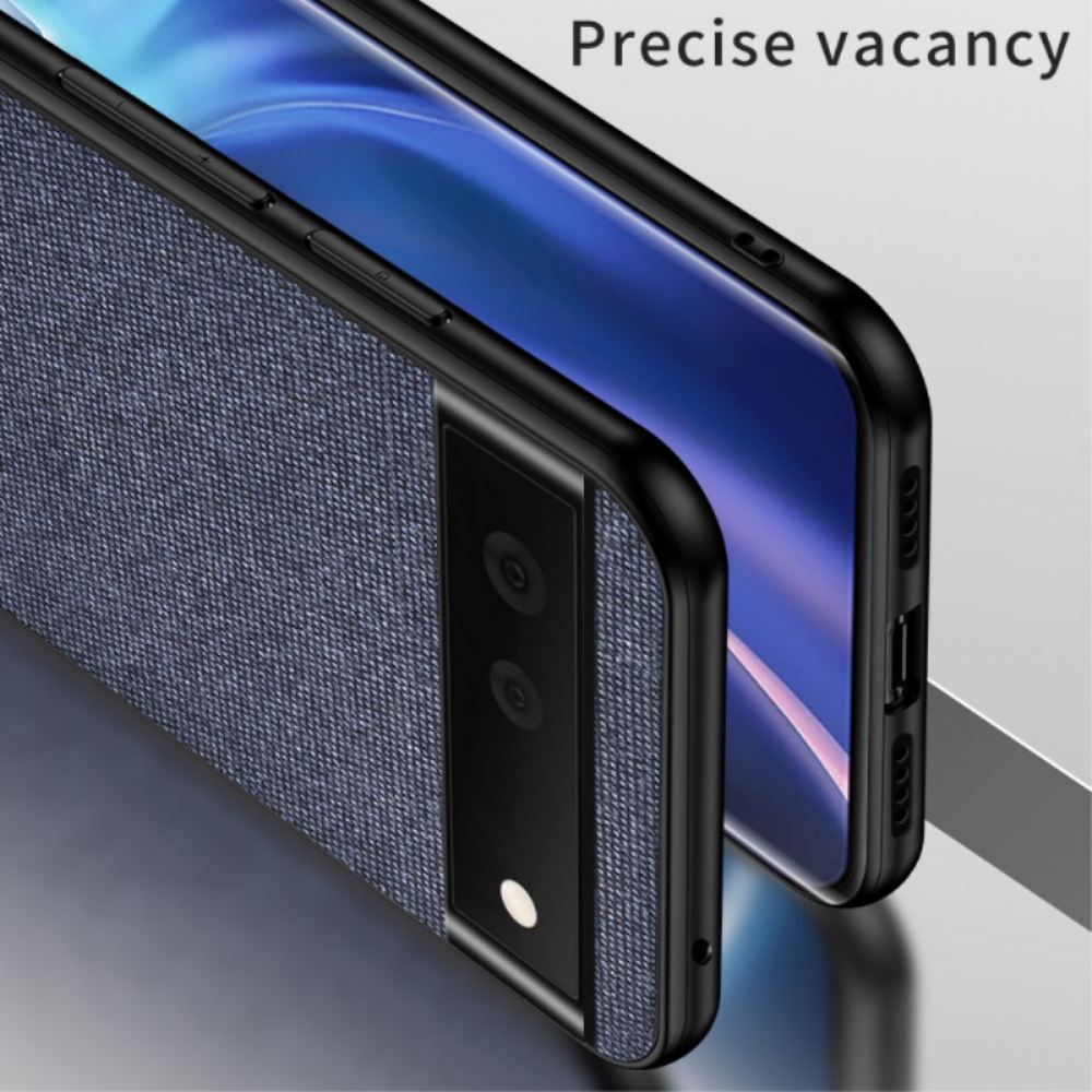 Kryt Na Google Pixel 6 Pro Dvojitá Textura Umělé Kůže