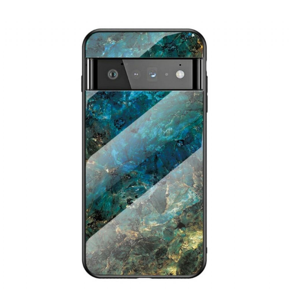 Kryt Na Google Pixel 6 Pro Mramorové Tvrzené Sklo