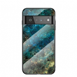 Kryt Na Google Pixel 6 Pro Mramorové Tvrzené Sklo