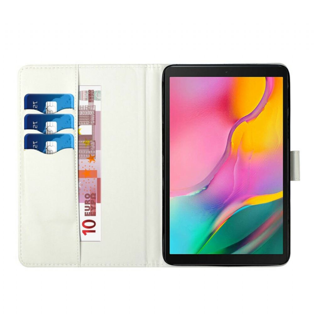 Flipové Pouzdro Na Samsung Galaxy Tab S7 Plus / Tab S8 Plus Spoutané Srdce