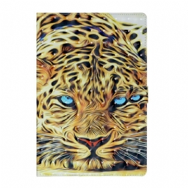 Flipové Pouzdro Na Samsung Galaxy Tab S7 Plus / Tab S8 Plus Tiger Art