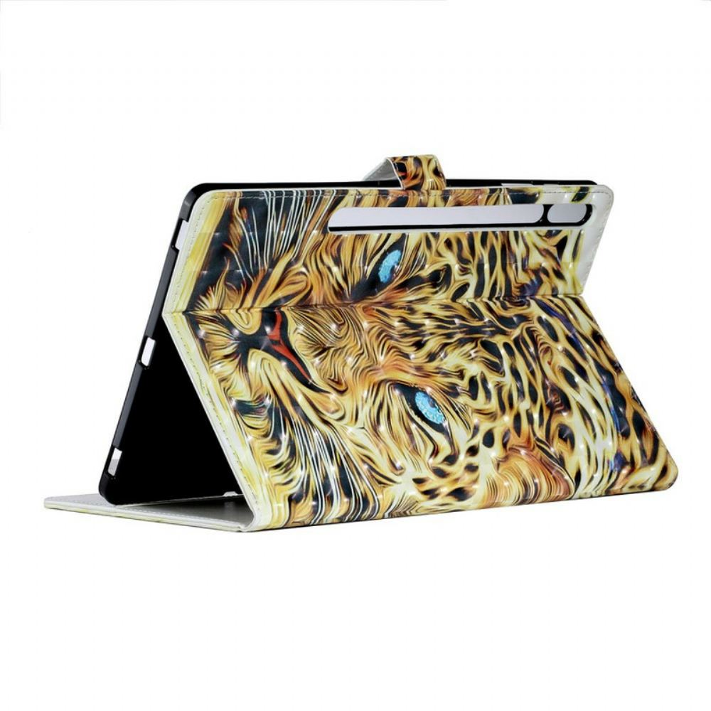 Flipové Pouzdro Na Samsung Galaxy Tab S7 Plus / Tab S8 Plus Tiger Art