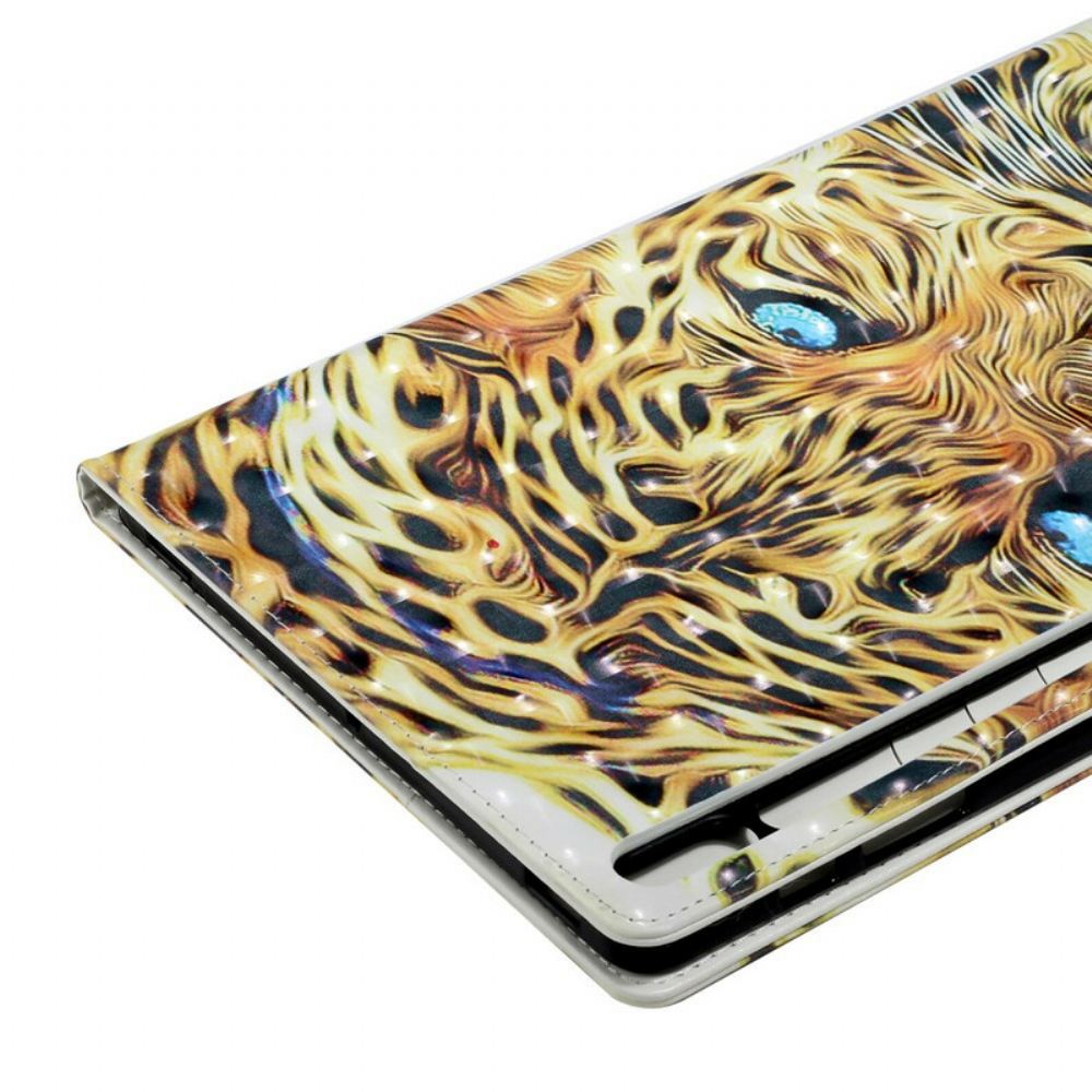 Flipové Pouzdro Na Samsung Galaxy Tab S7 Plus / Tab S8 Plus Tiger Art