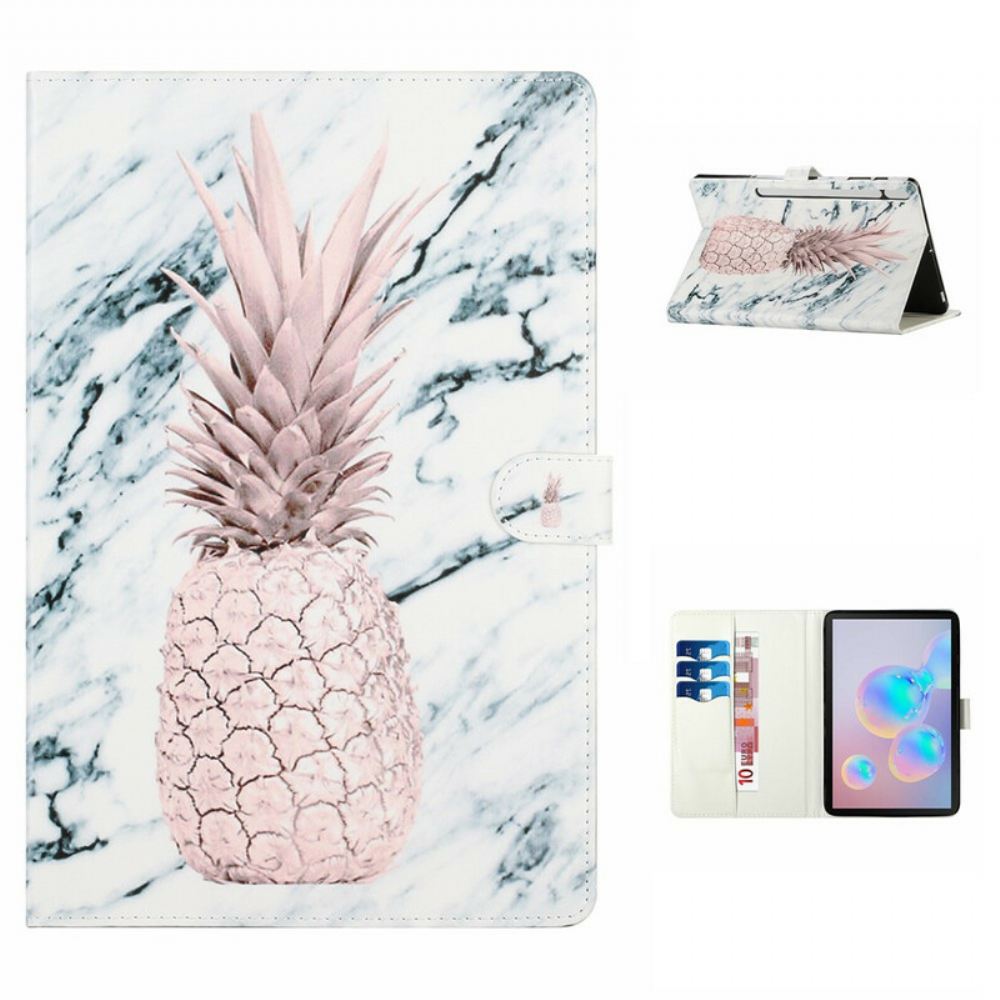 Kožené Pouzdro Na Samsung Galaxy Tab S7 Plus / Tab S8 Plus Ananas