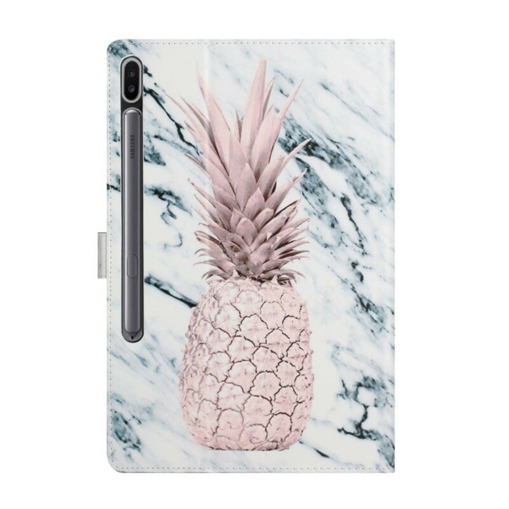 Kožené Pouzdro Na Samsung Galaxy Tab S7 Plus / Tab S8 Plus Ananas