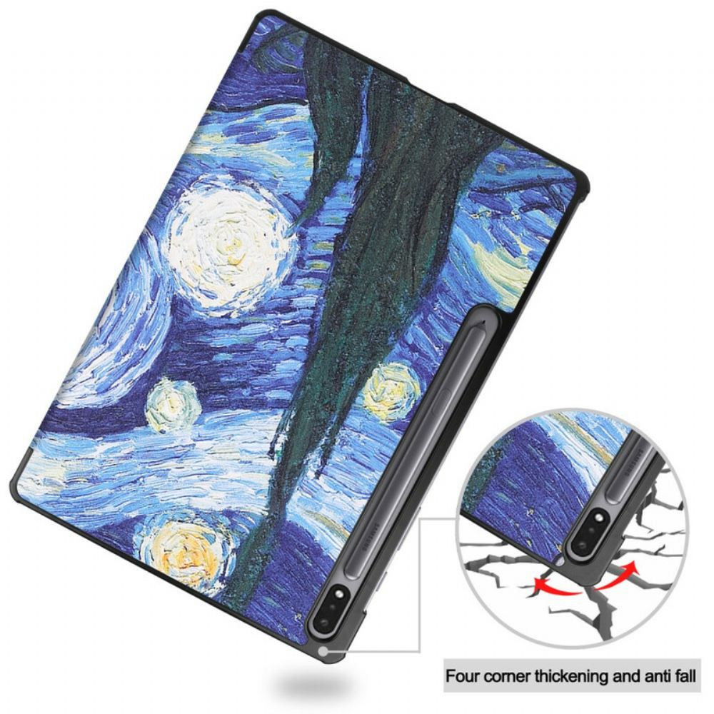 Kryty Na Mobil Na Samsung Galaxy Tab S7 Plus / Tab S8 Plus Vyztužený Van Gogh