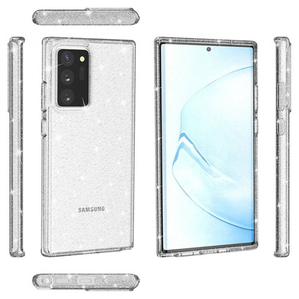 Kryty Na Mobil Na Samsung Galaxy Note 20 Ultra Třpytivý Prášek