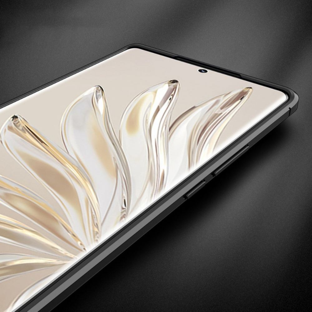 Kryty Na Mobil Na Honor 70 Efekt Kůže Litchi S Dvojitou Linií