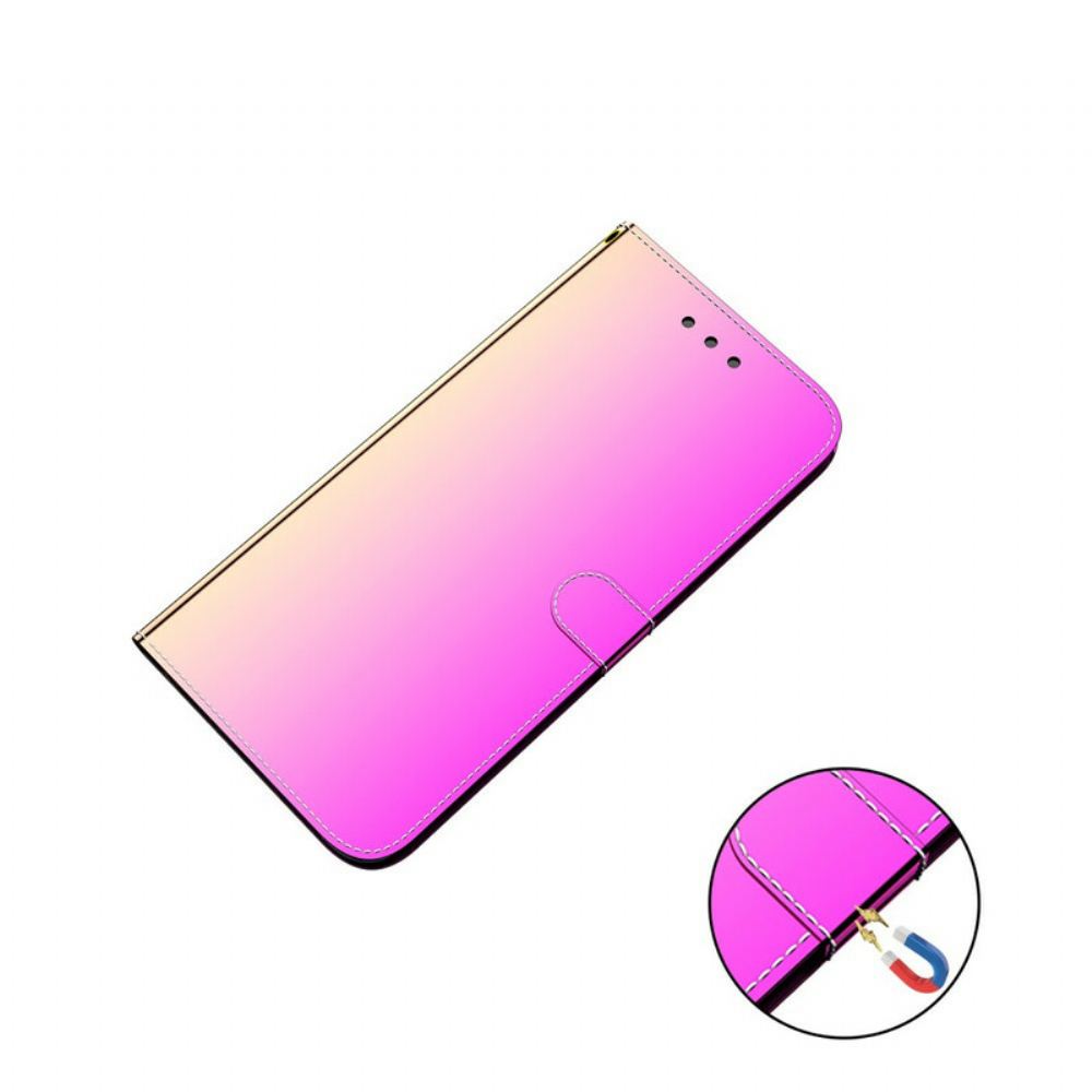 Flipové Pouzdro Na Huawei P40 Kryt Na Zrcadlo Z Umělé Kůže