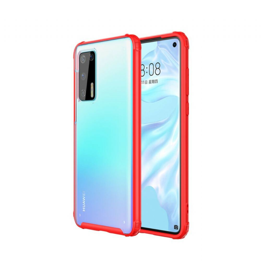 Kryt Na Huawei P40 Silikonové Hrany Hybridního Designu