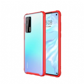 Kryt Na Huawei P40 Silikonové Hrany Hybridního Designu