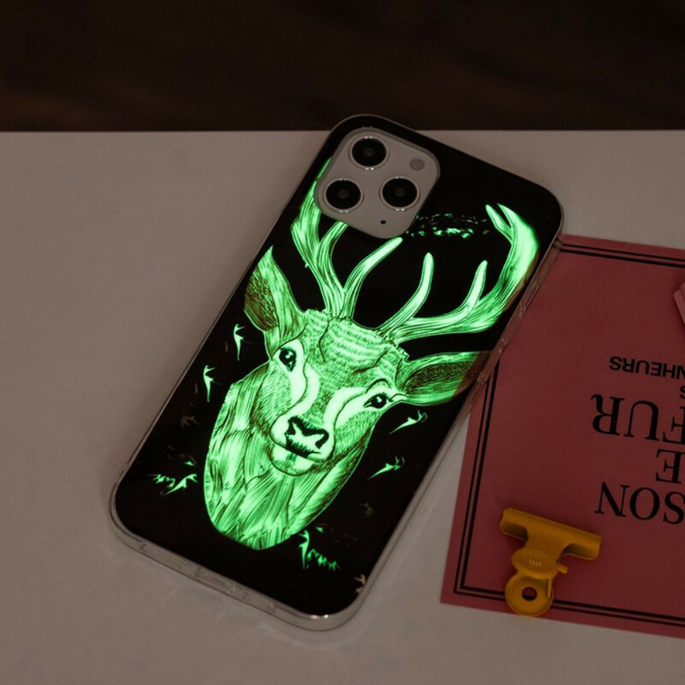 Kryt Na iPhone 12 Pro Max Majestátní Fluorescenční Jelen