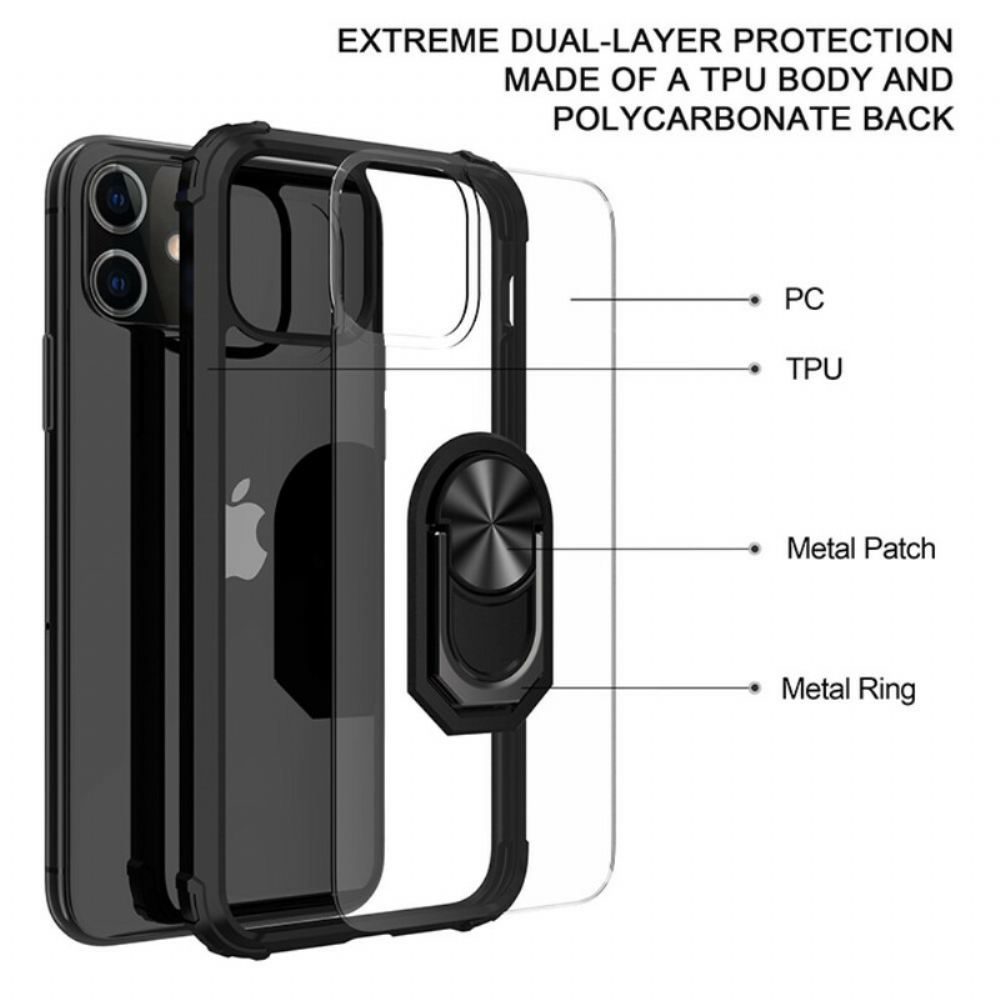 Kryt Na iPhone 12 Pro Max Prémiový Prstencový Hybrid