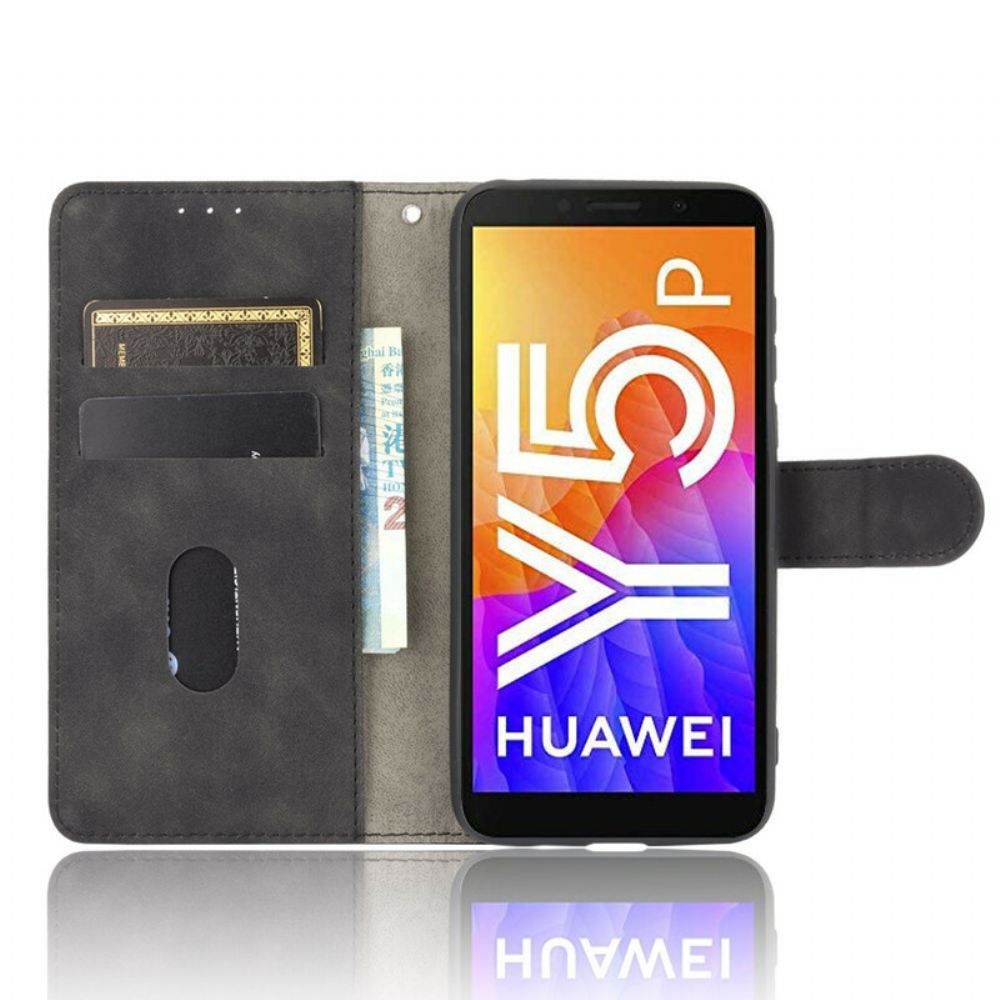 Flipové Pouzdro Na Huawei Y5p Kožený Efekt V Obchodním Stylu