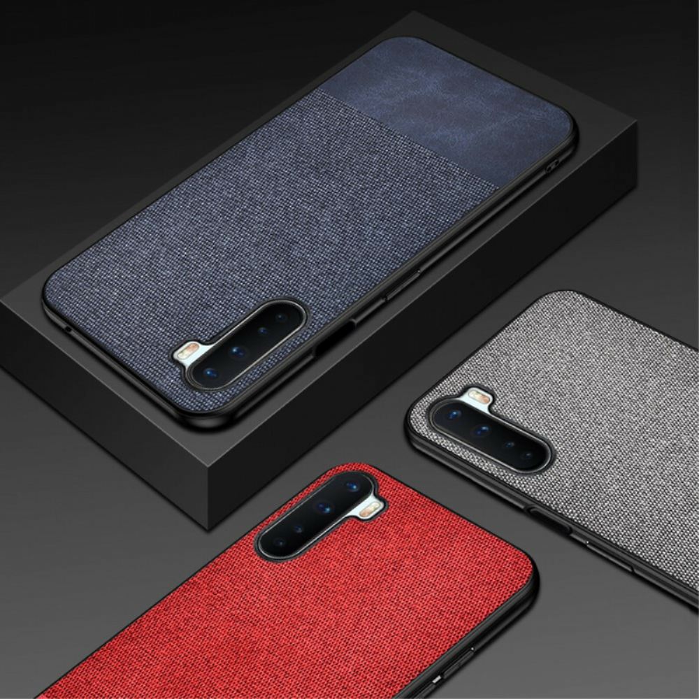 Kryt Na OnePlus Nord Dvojitá Textura Umělé Kůže