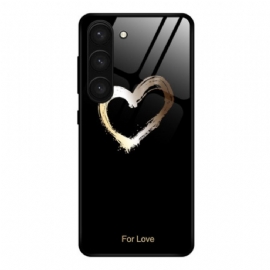 Kryt Samsung Galaxy S24 Plus 5g Kryty Na Mobil Tvrzené Sklo Black Heart