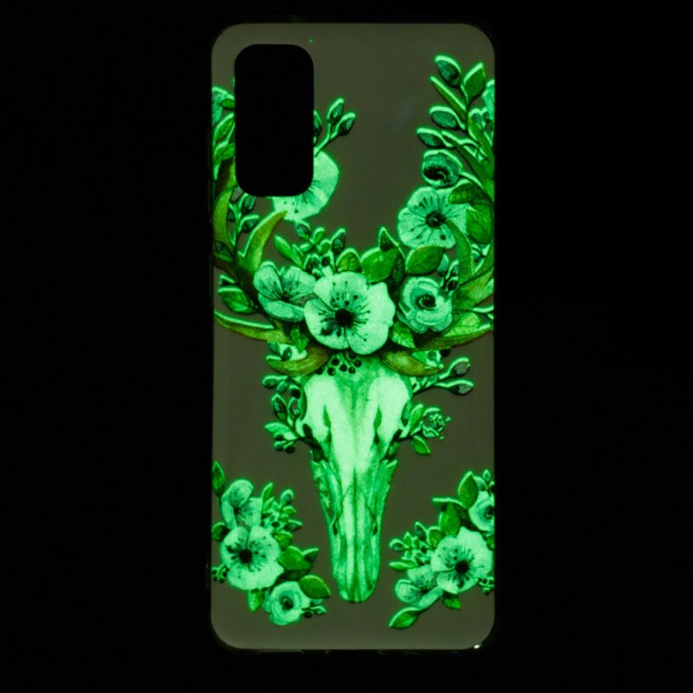 Kryt Na Samsung Galaxy S20 Fluorescenční Květina Elk