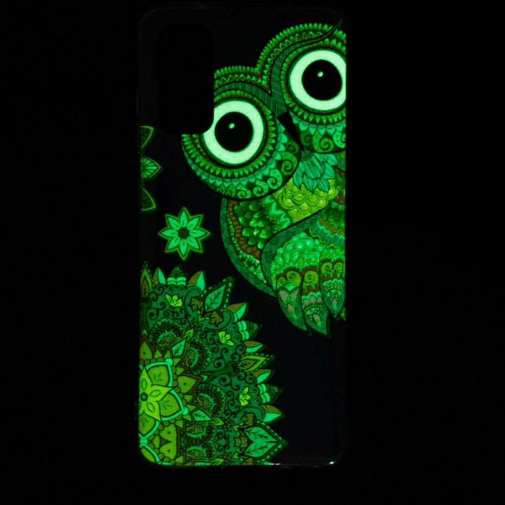 Kryt Na Samsung Galaxy S20 Mandala Fluorescenční Sova