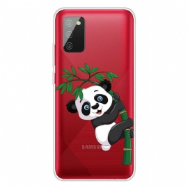 Kryt Na Samsung Galaxy A02s Bezešvá Panda Na Bambusu