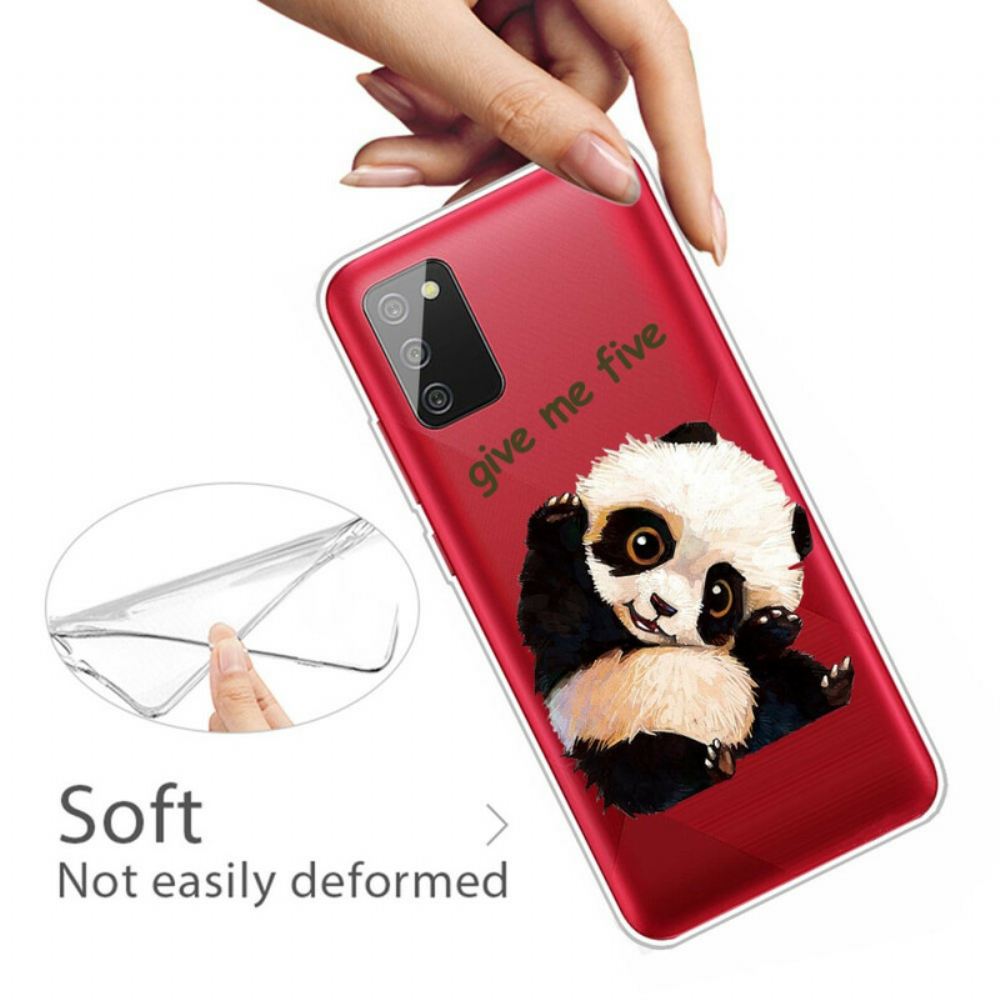 Kryt Na Samsung Galaxy A02s Transparentní Panda Dej Mi Pětku