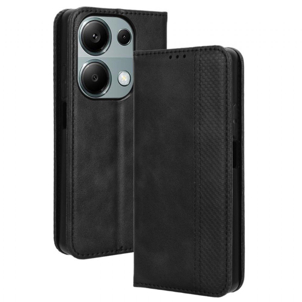 Kožené Pouzdro Folio Xiaomi Redmi Note 13 Pro 4g Vintage Styl