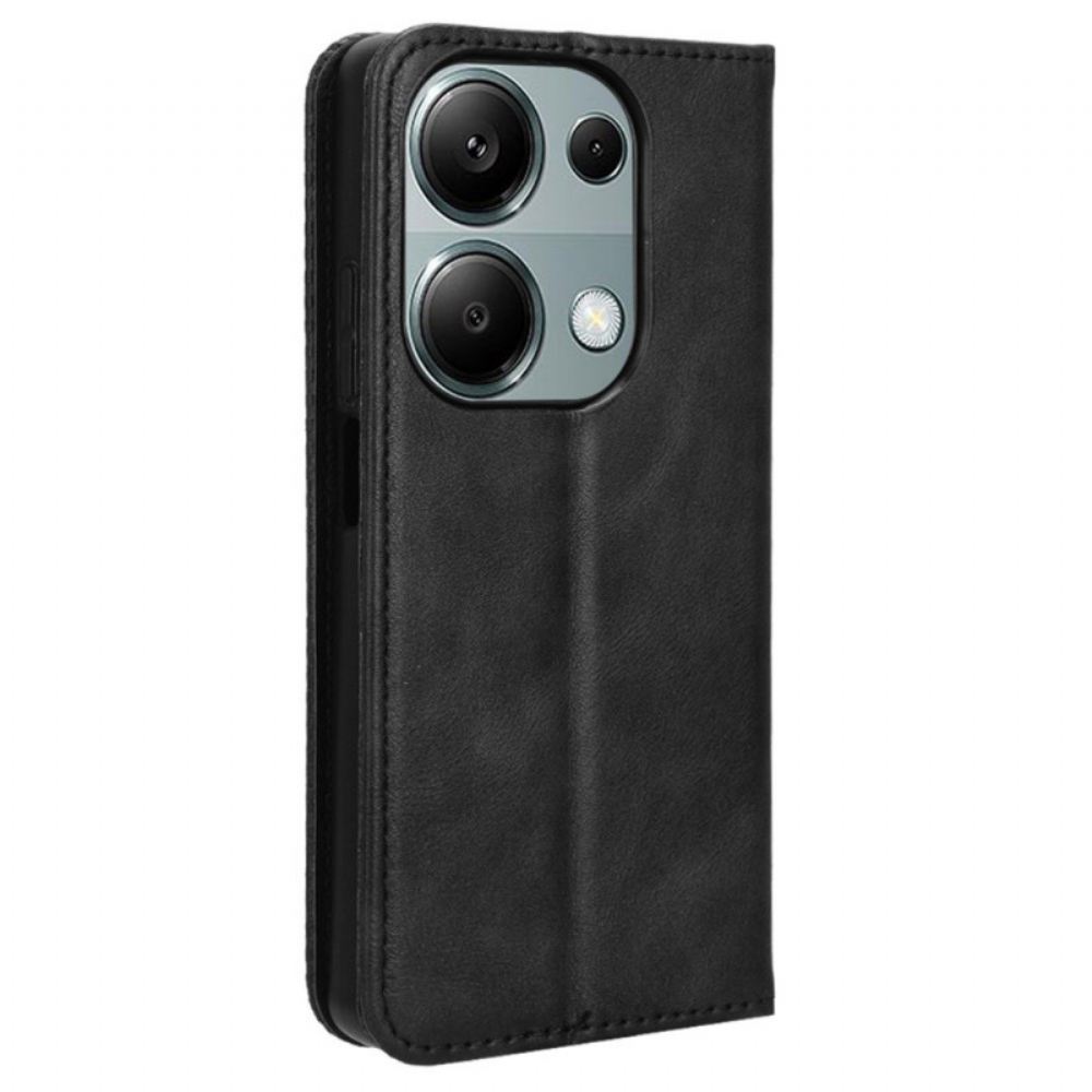 Kožené Pouzdro Folio Xiaomi Redmi Note 13 Pro 4g Vintage Styl